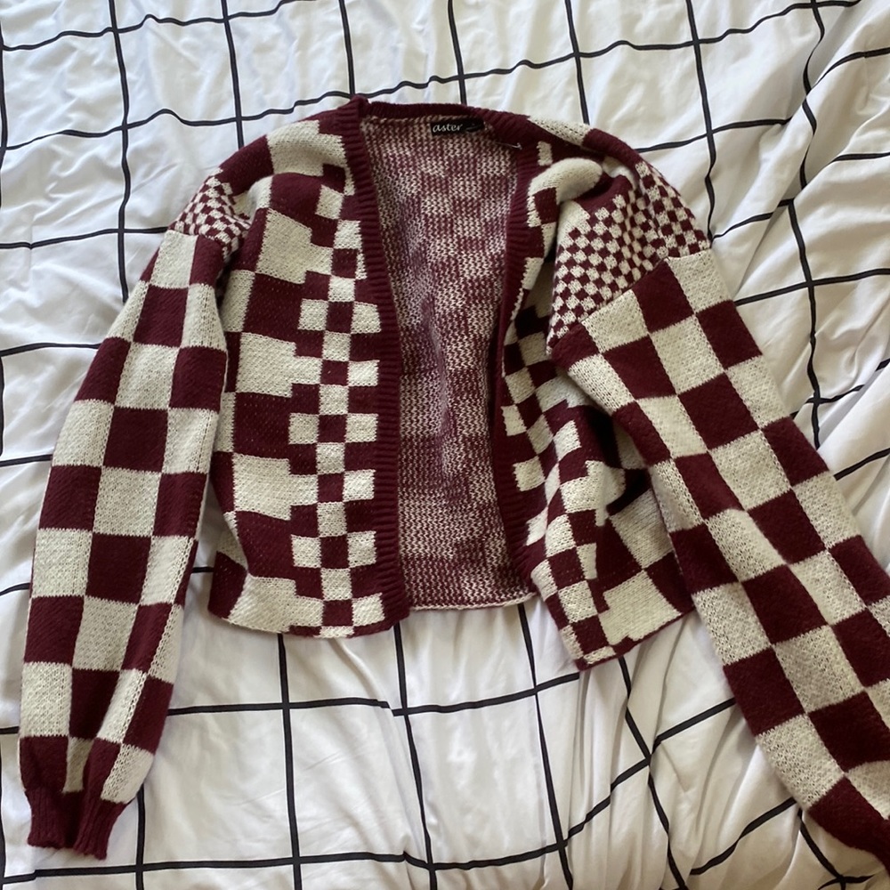 plaid cardigan cute never worn